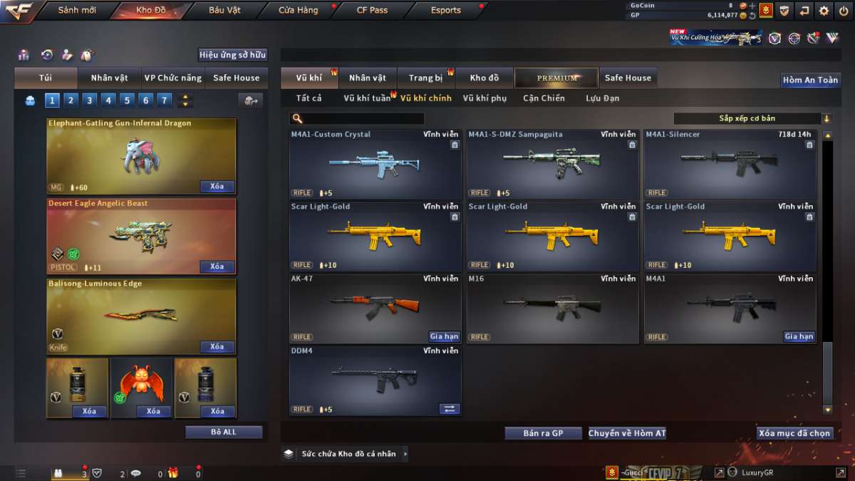 shop acc cf uy tin gia re