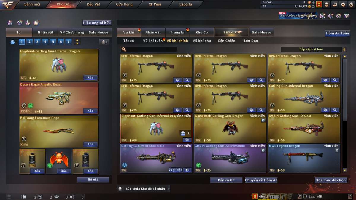 shop acc cf uy tin gia re