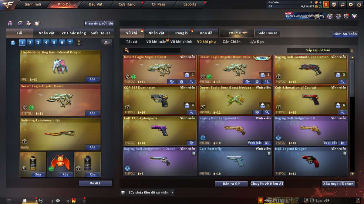 shop acc cf uy tin gia re