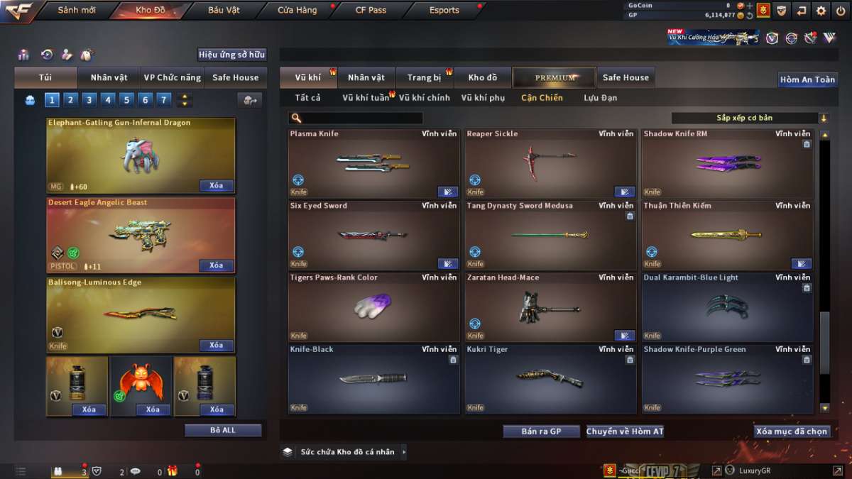 shop acc cf uy tin gia re