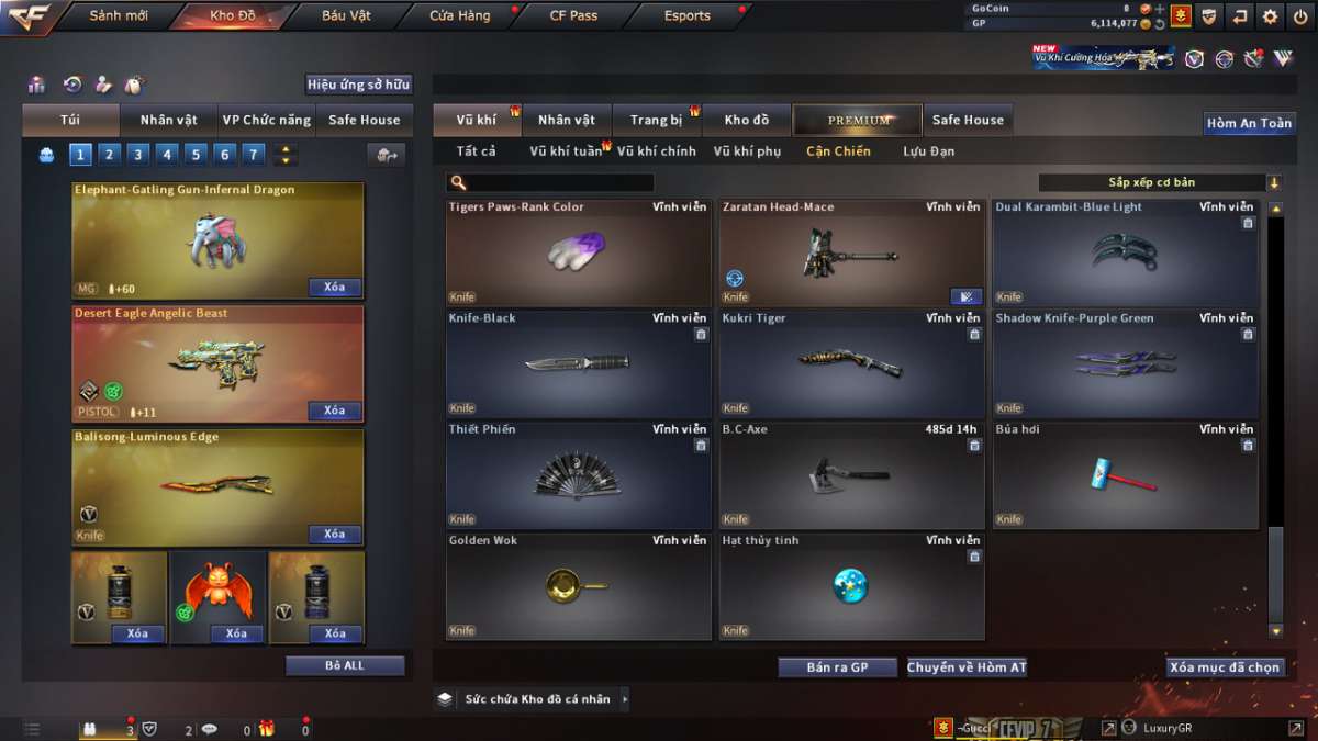 shop acc cf uy tin gia re