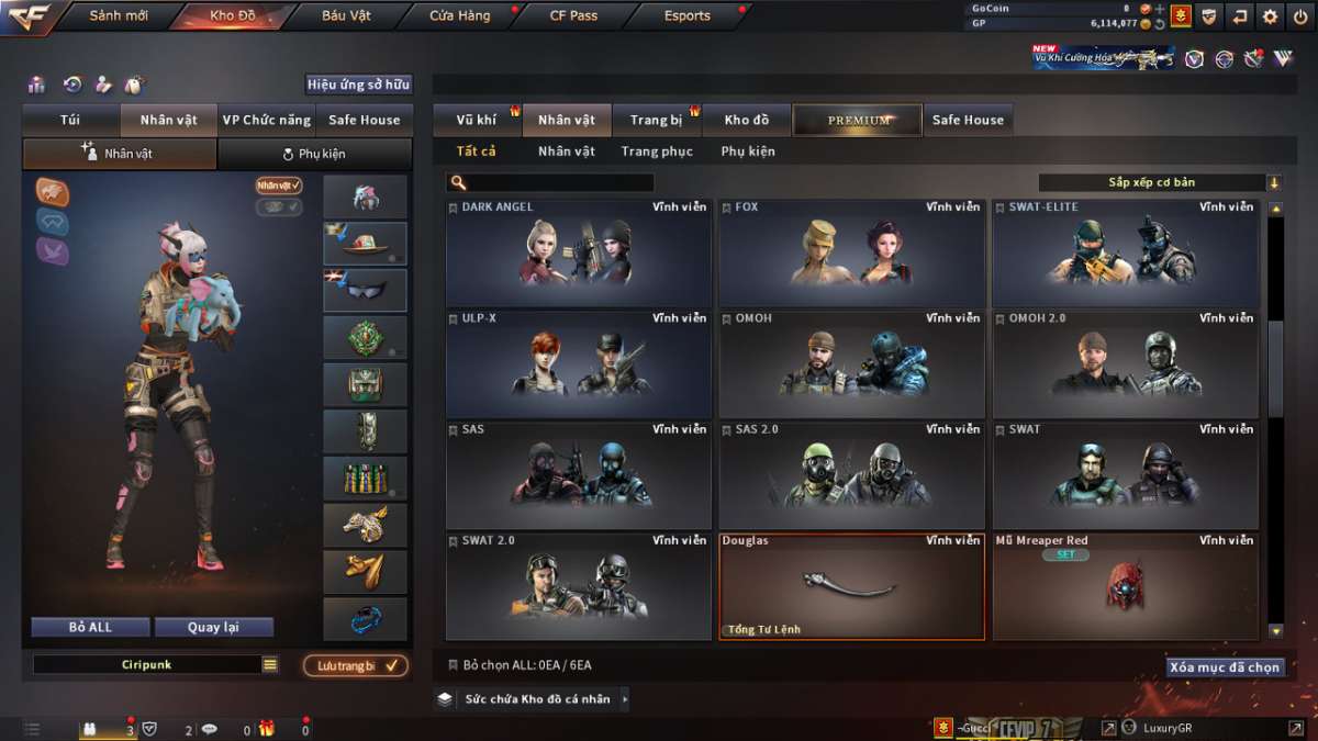 shop acc cf uy tin gia re