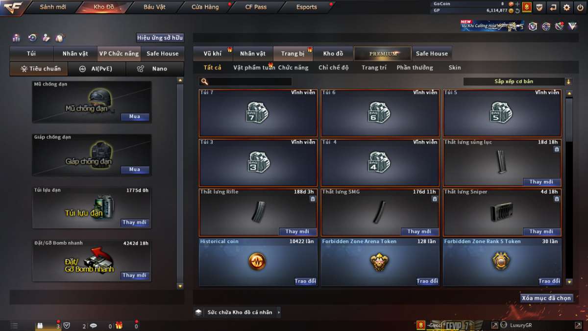 shop acc cf uy tin gia re