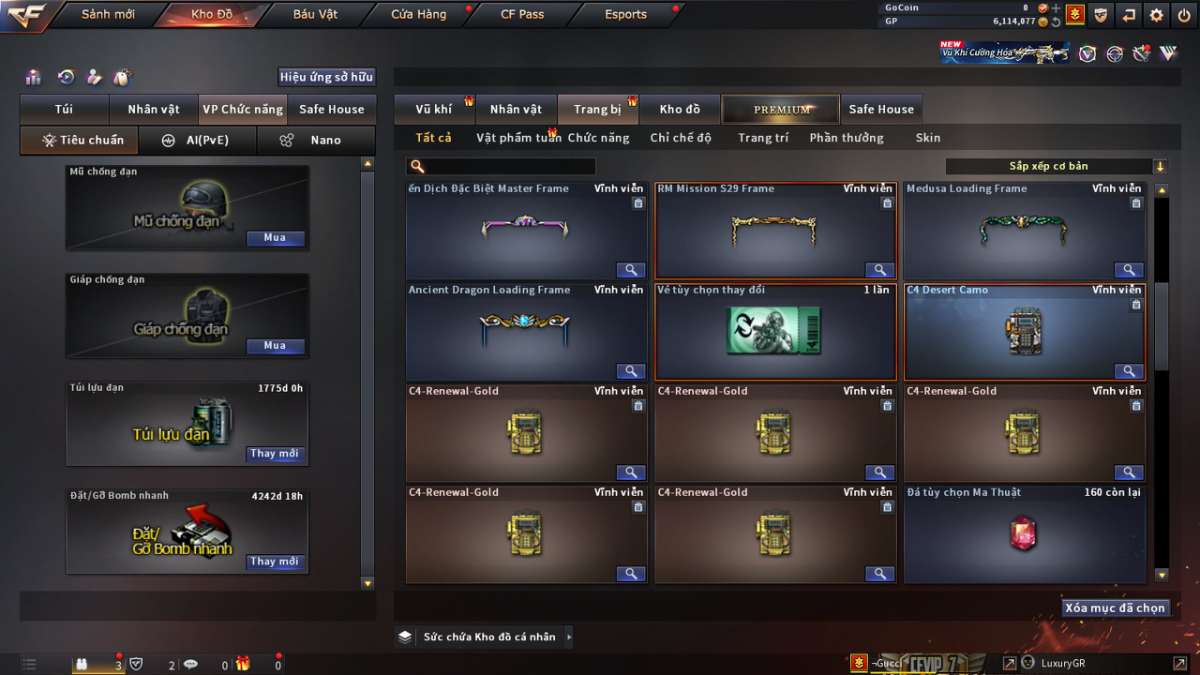 shop acc cf uy tin gia re