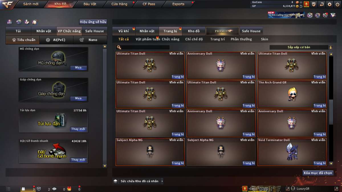 shop acc cf uy tin gia re