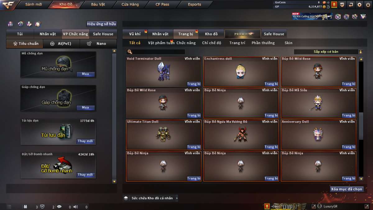 shop acc cf uy tin gia re