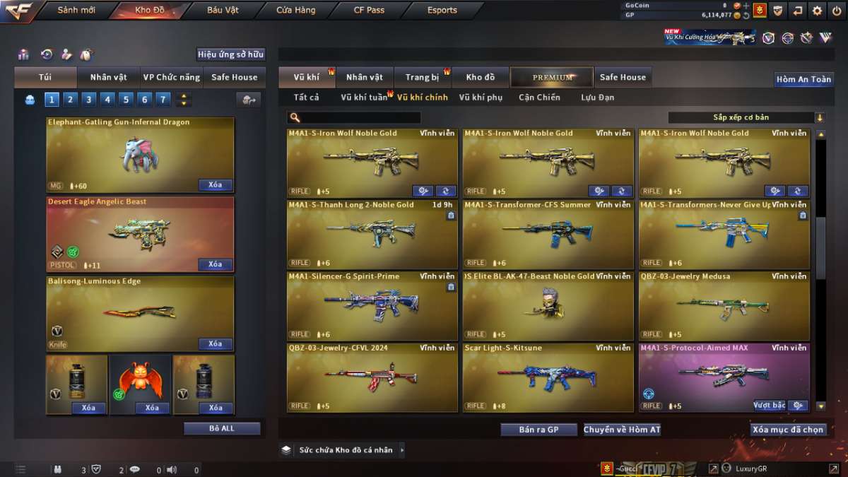 shop acc cf uy tin gia re