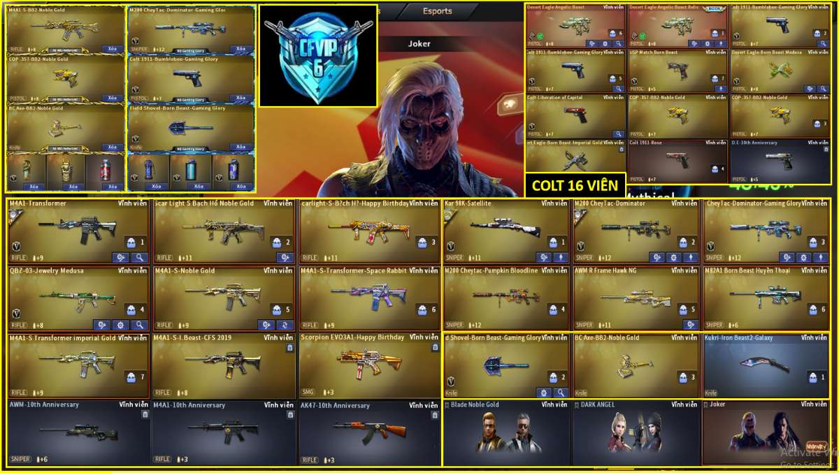 shop acc cf uy tin gia re