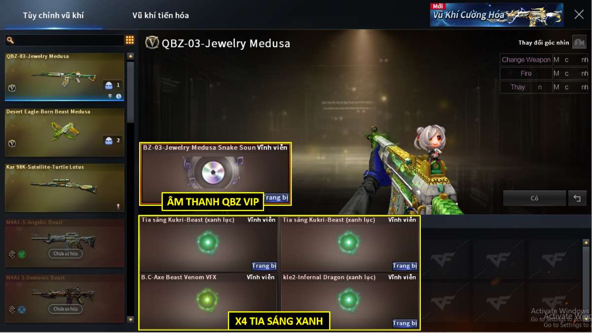 shop acc cf uy tin gia re