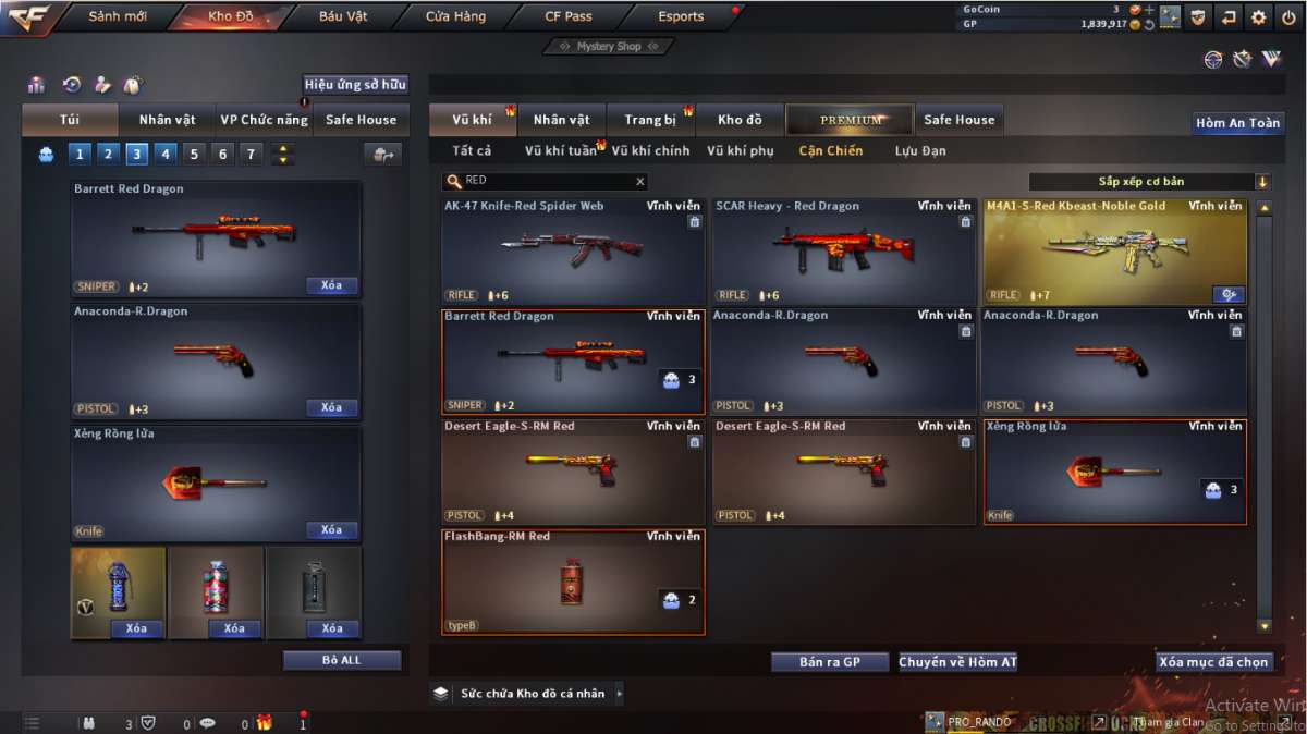 shop acc cf uy tin gia re