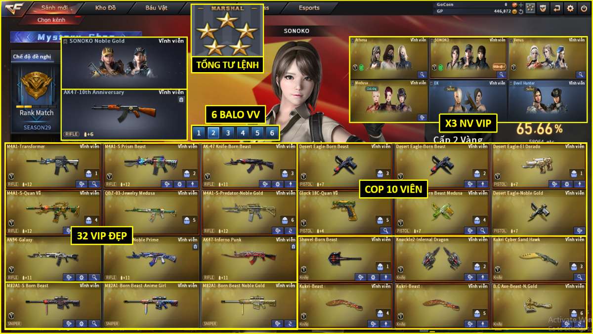 shop acc cf uy tin gia re