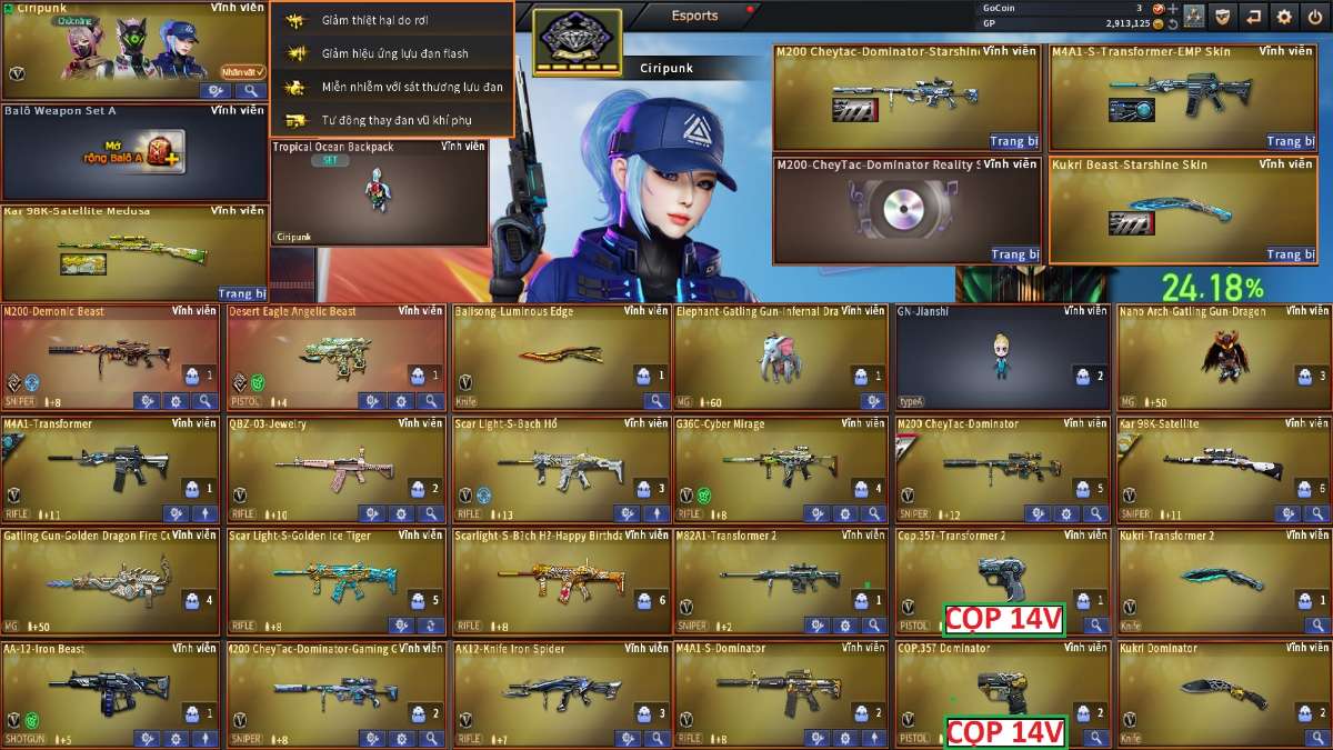 shop acc cf uy tin gia re