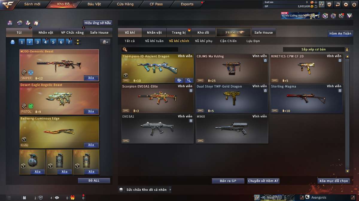 shop acc cf uy tin gia re