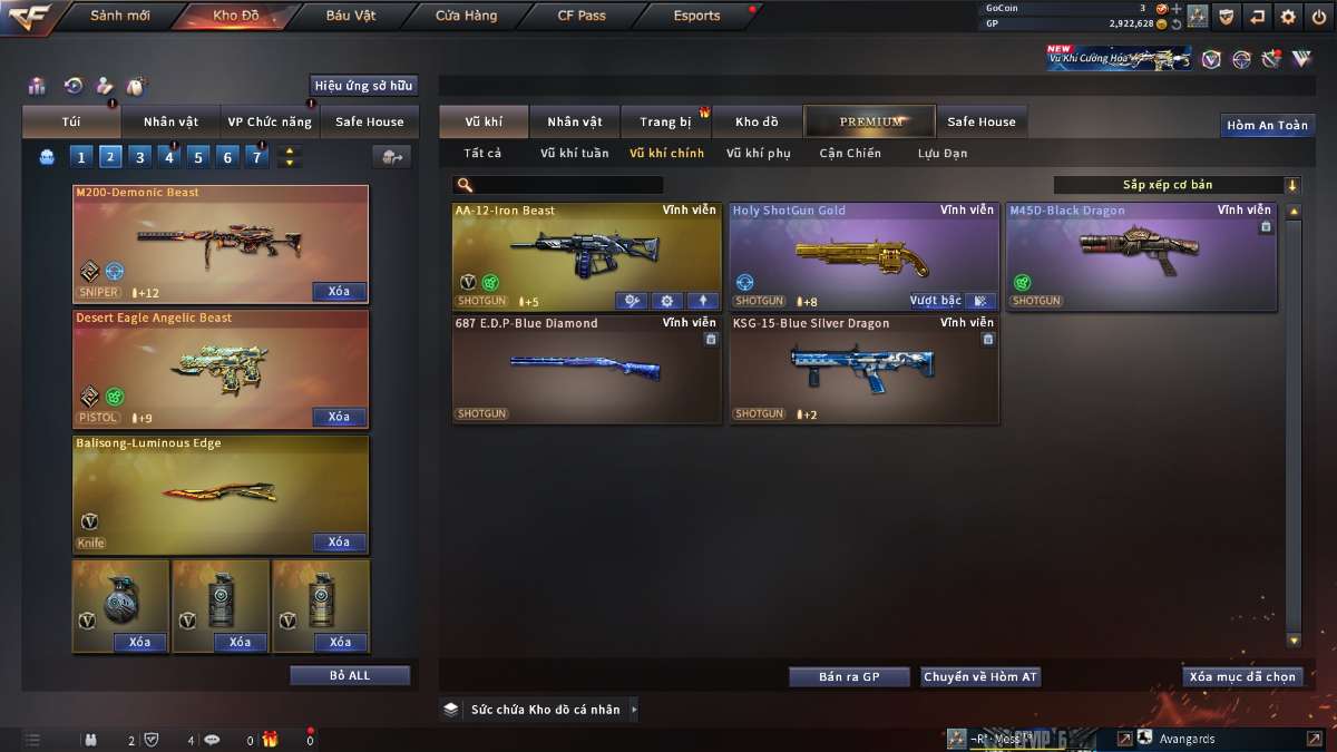 shop acc cf uy tin gia re