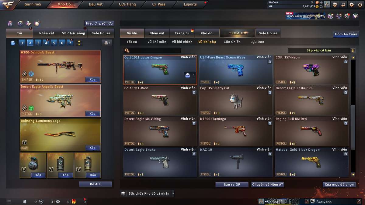 shop acc cf uy tin gia re