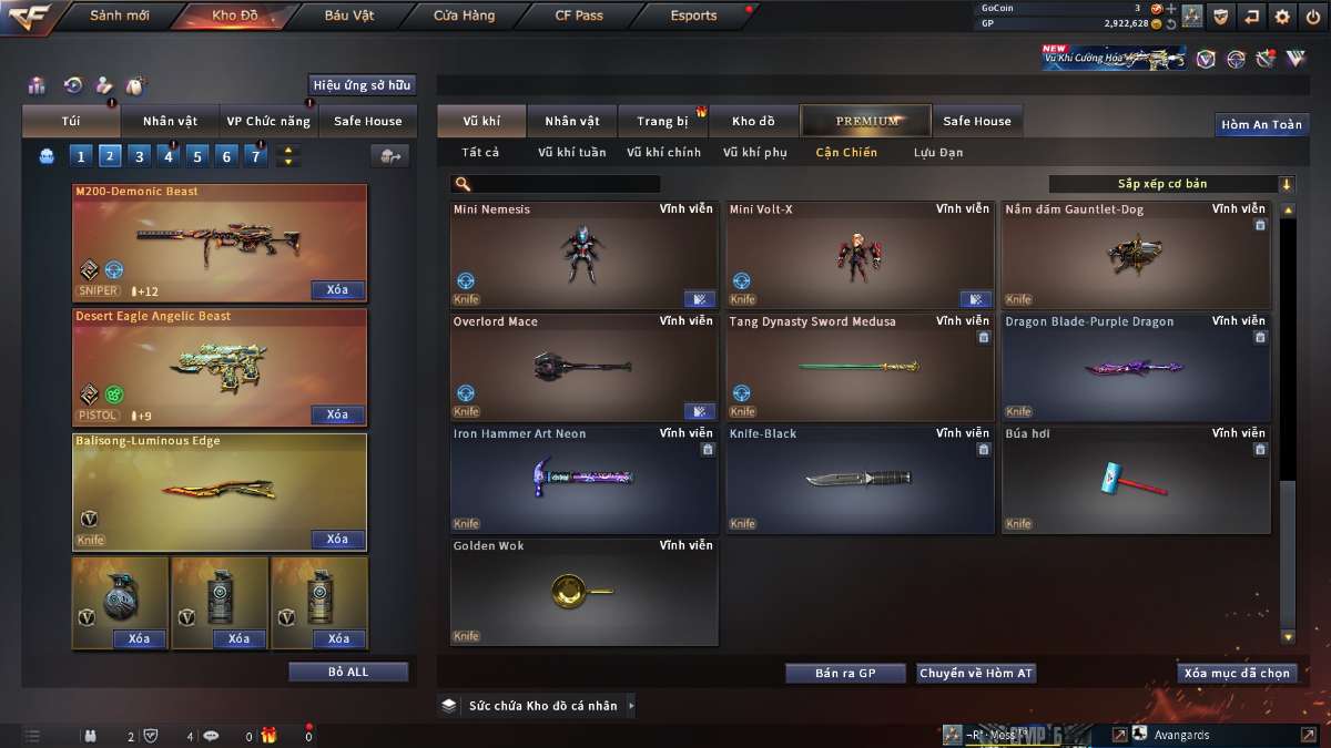 shop acc cf uy tin gia re