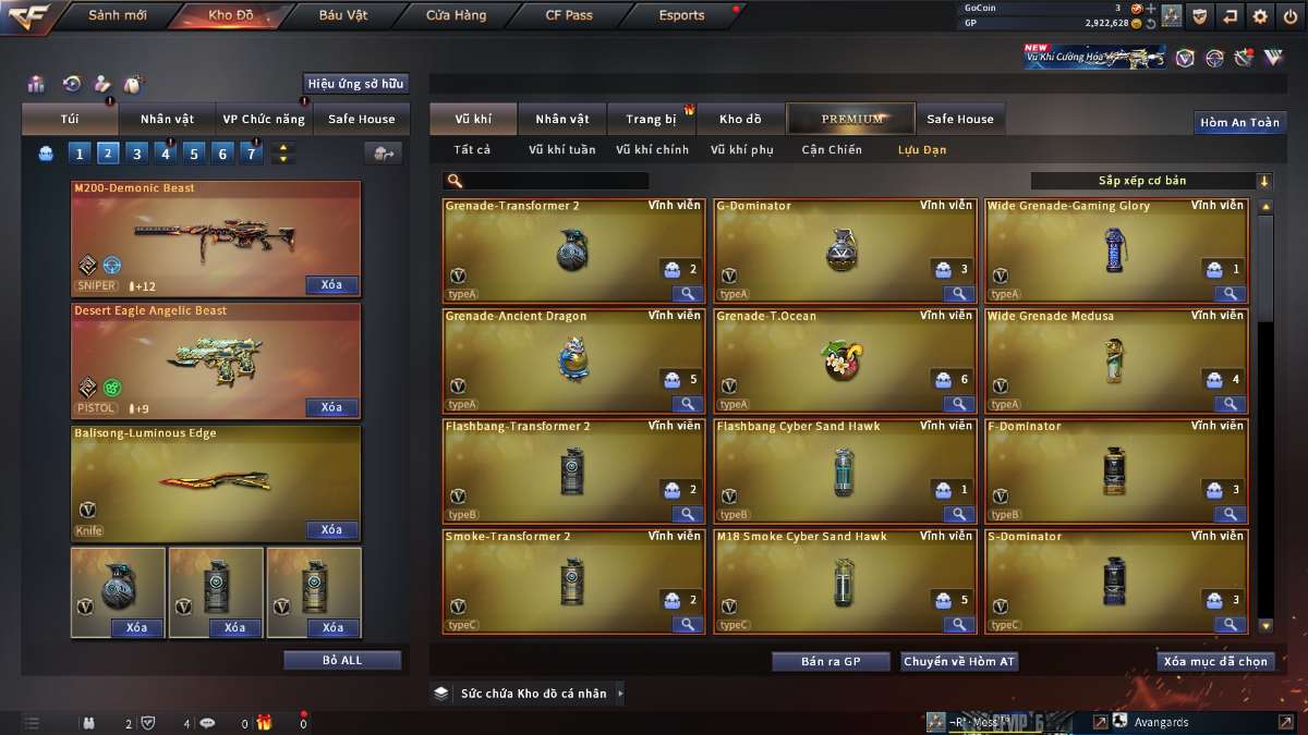 shop acc cf uy tin gia re