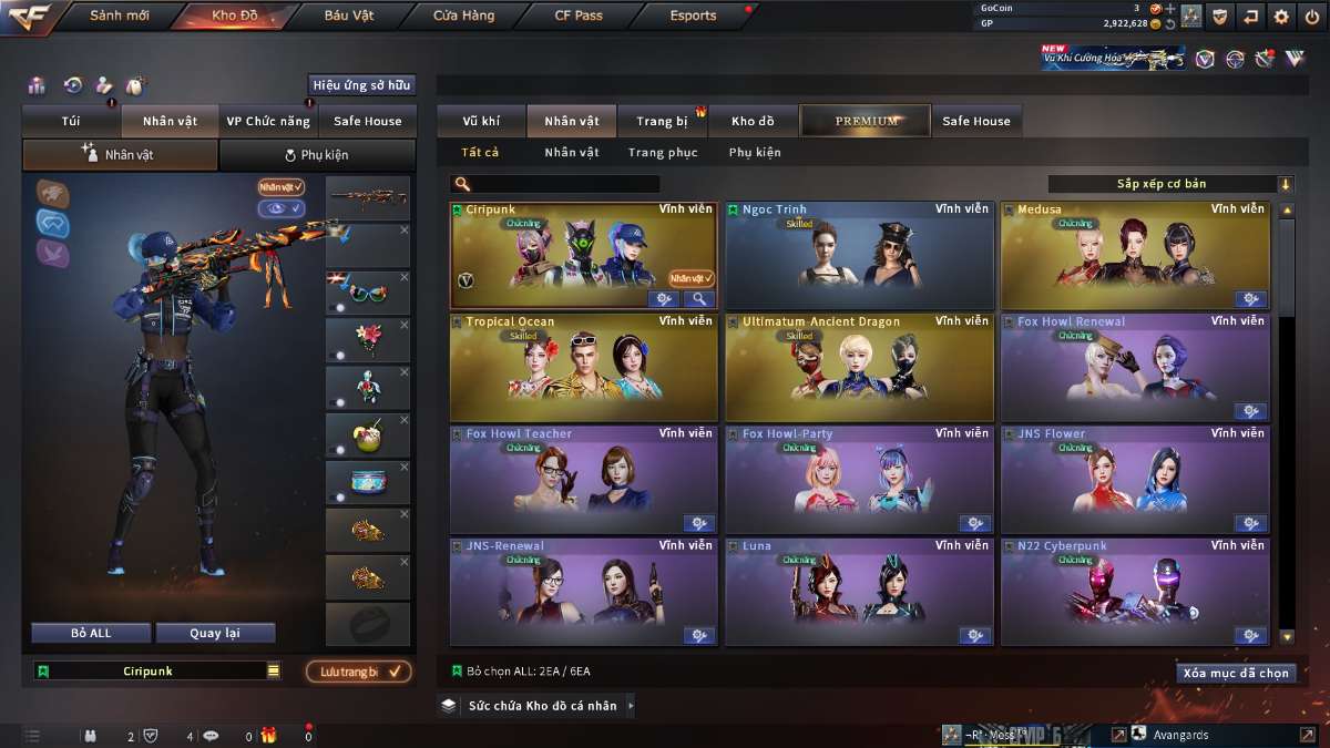 shop acc cf uy tin gia re