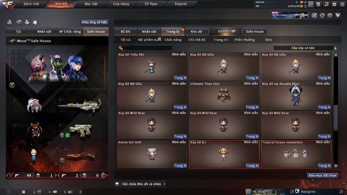 shop acc cf uy tin gia re