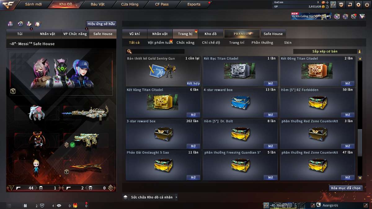 shop acc cf uy tin gia re