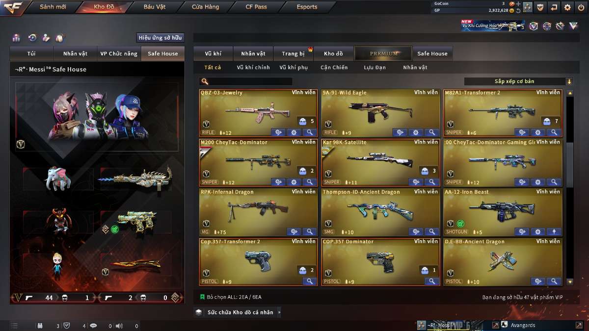 shop acc cf uy tin gia re