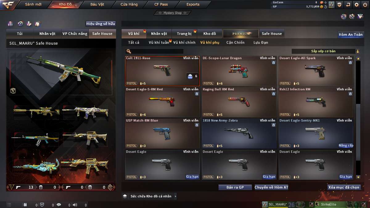 shop acc cf uy tin gia re