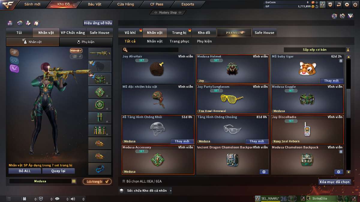 shop acc cf uy tin gia re