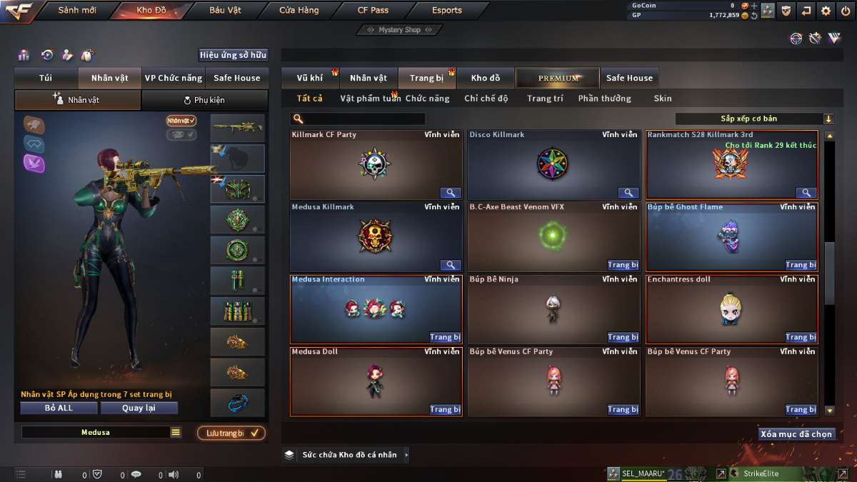 shop acc cf uy tin gia re