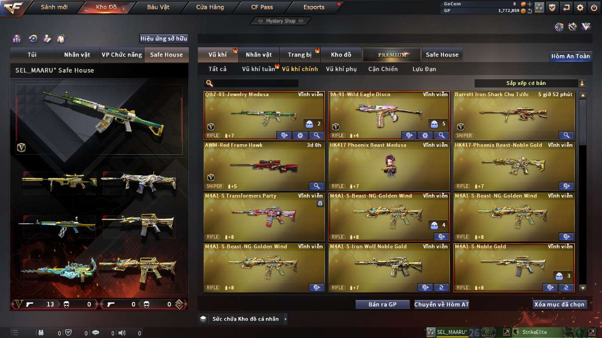 shop acc cf uy tin gia re