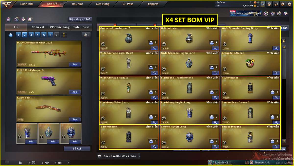 shop acc cf uy tin gia re