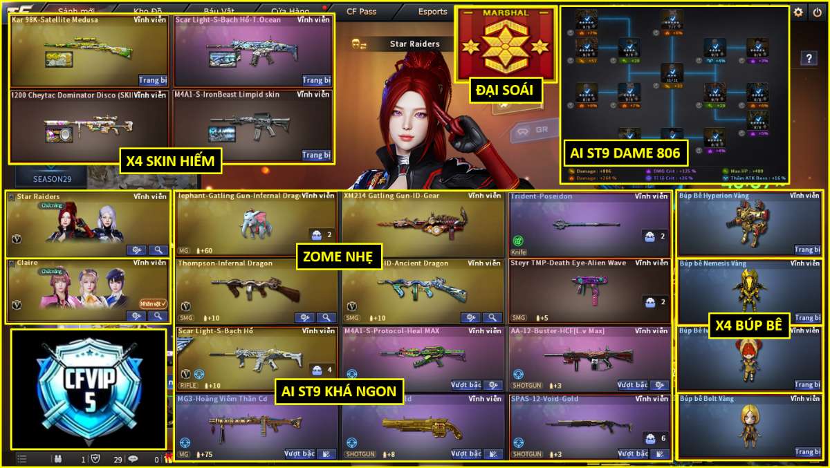 shop acc cf uy tin gia re