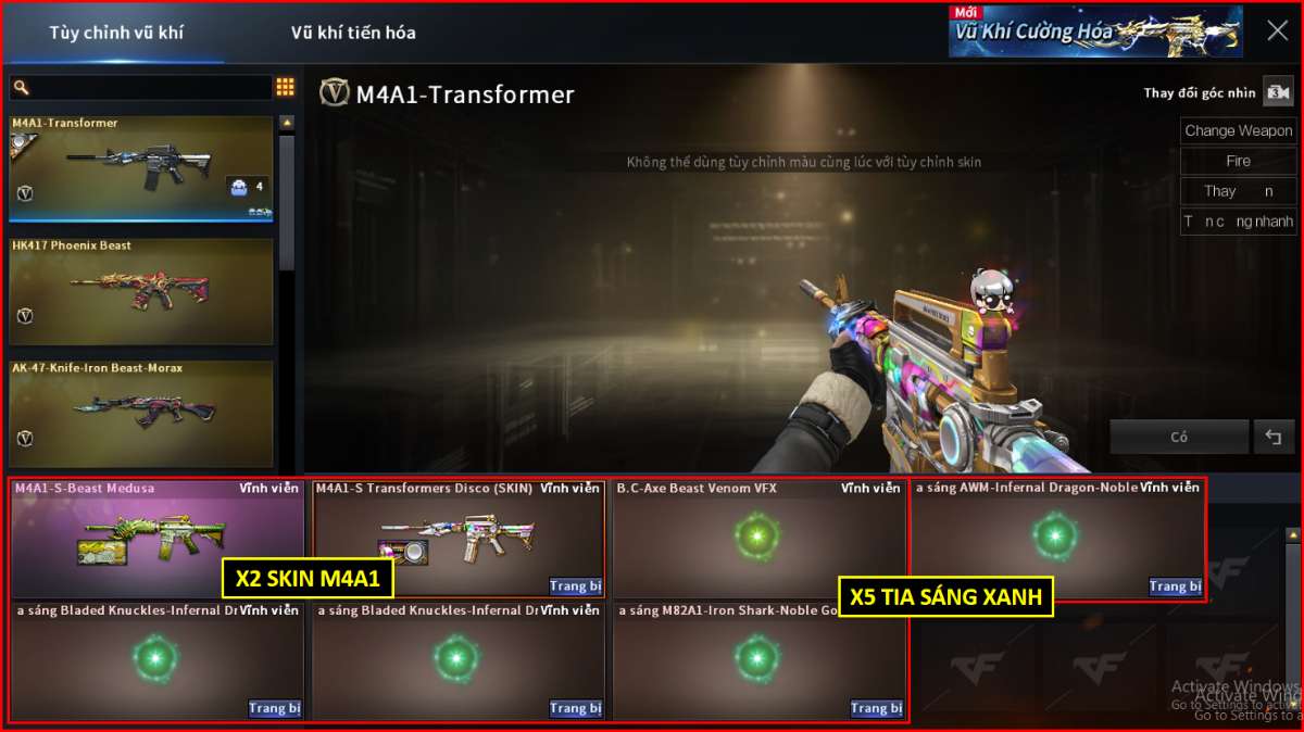 shop acc cf uy tin gia re