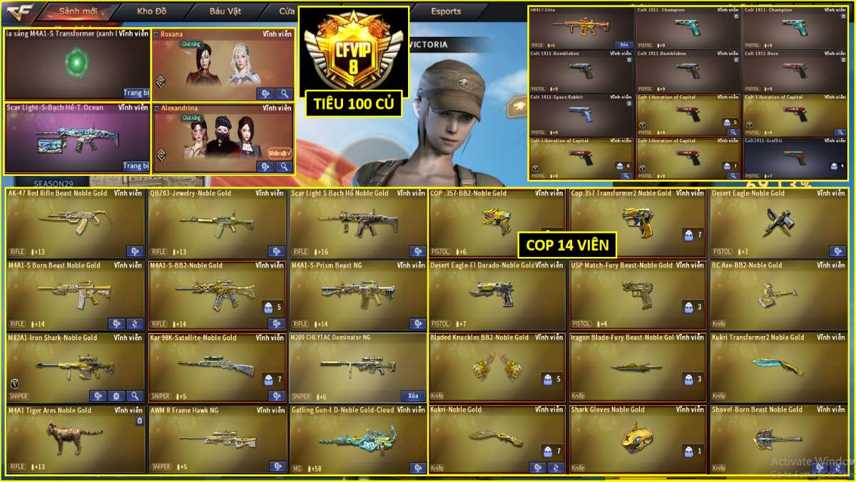 shop acc cf uy tin gia re