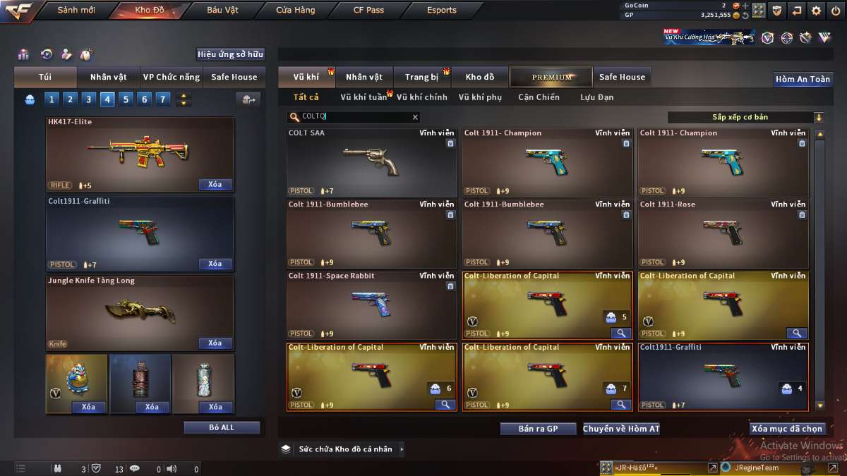 shop acc cf uy tin gia re