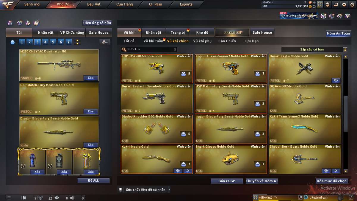 shop acc cf uy tin gia re