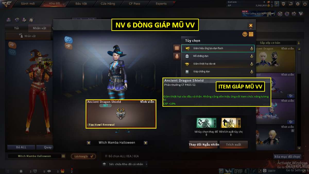 shop acc cf uy tin gia re