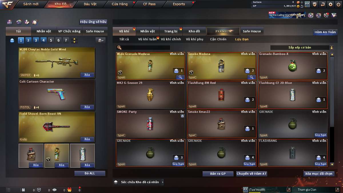 shop acc cf uy tin gia re