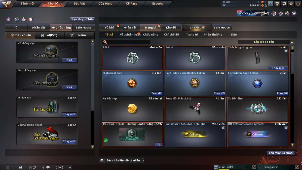 shop acc cf uy tin gia re