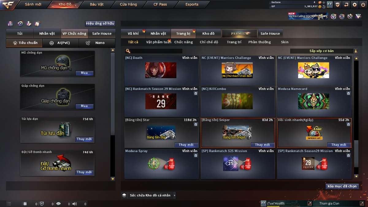 shop acc cf uy tin gia re