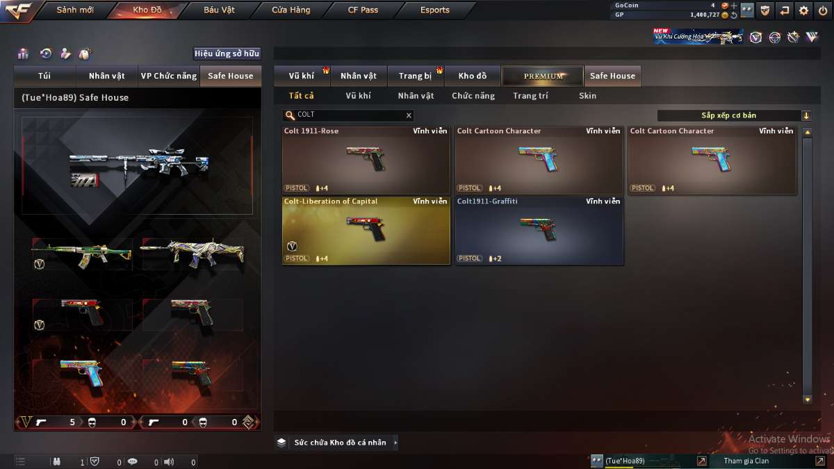 shop acc cf uy tin gia re