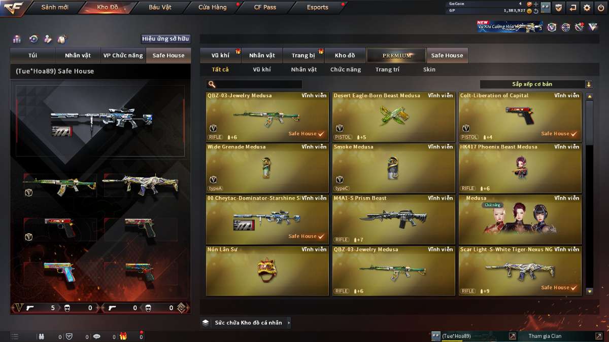 shop acc cf uy tin gia re