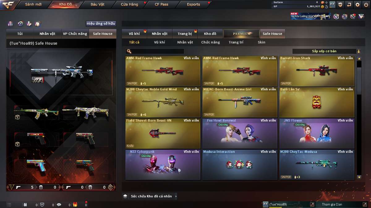 shop acc cf uy tin gia re