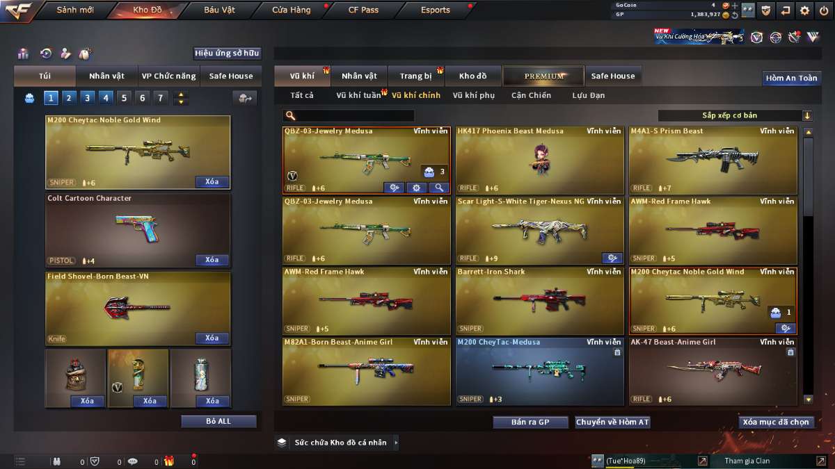 shop acc cf uy tin gia re