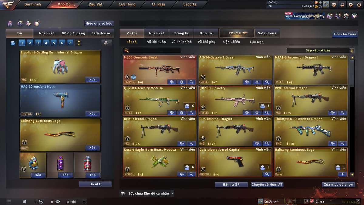 shop acc cf uy tin gia re