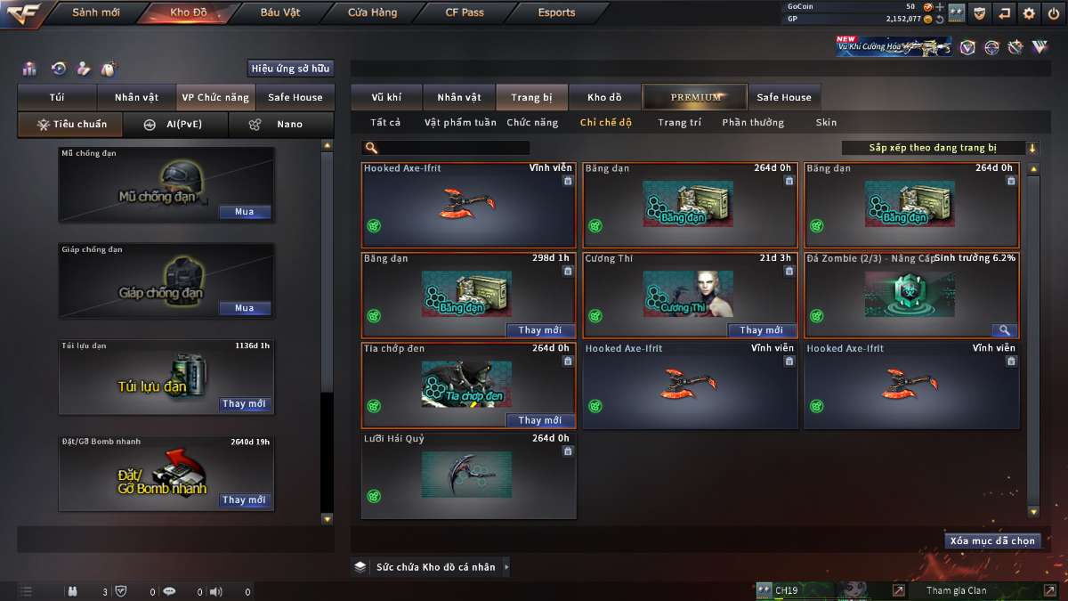 shop acc cf uy tin gia re