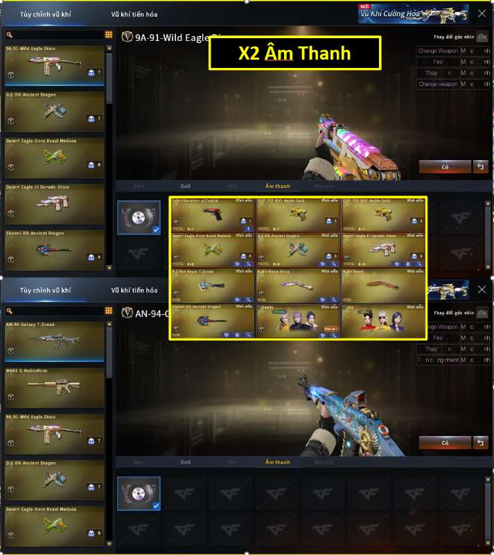 shop acc cf uy tin gia re