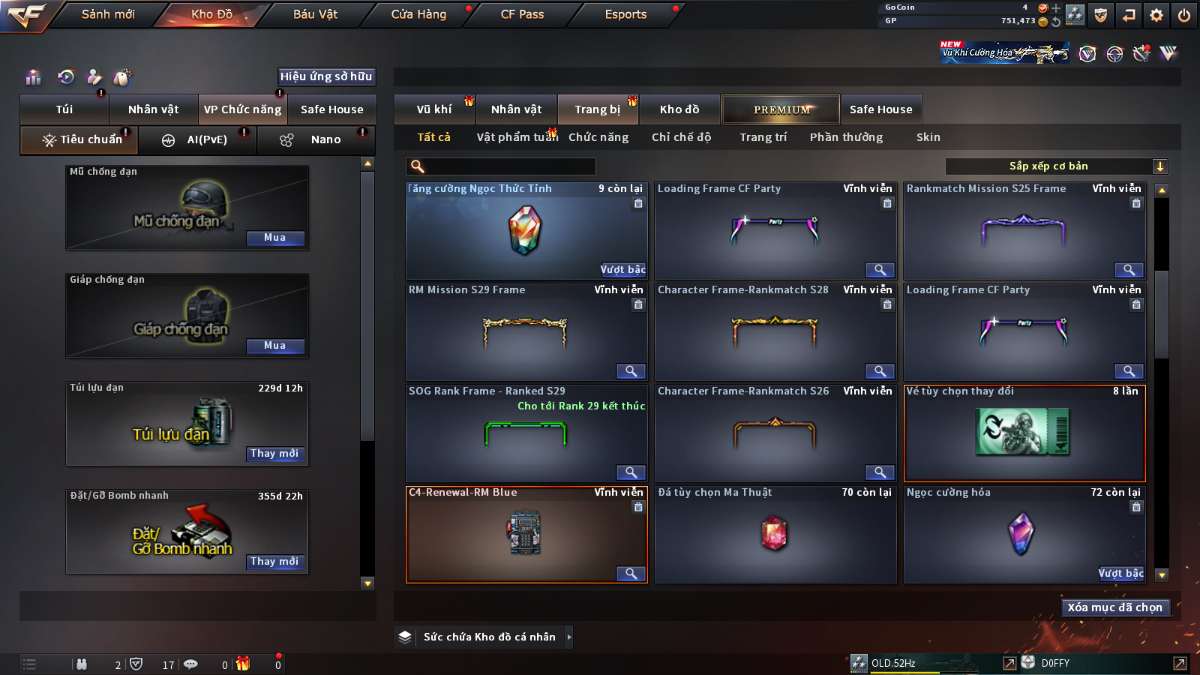 shop acc cf uy tin gia re