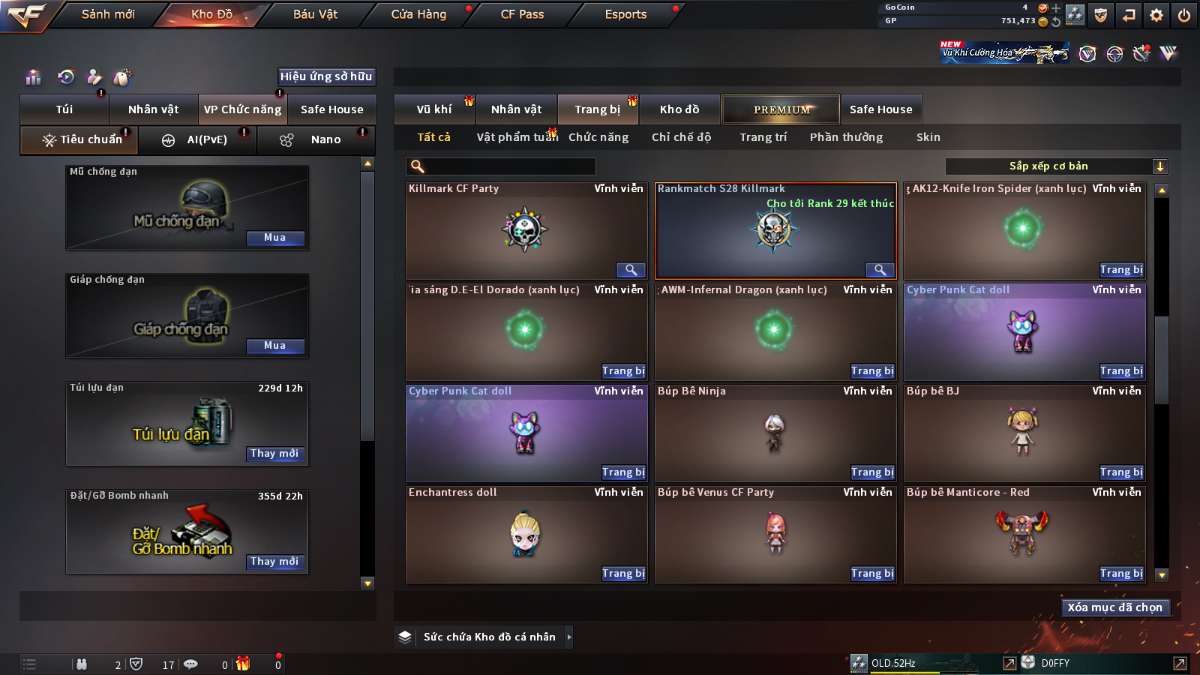 shop acc cf uy tin gia re