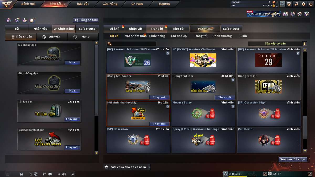 shop acc cf uy tin gia re