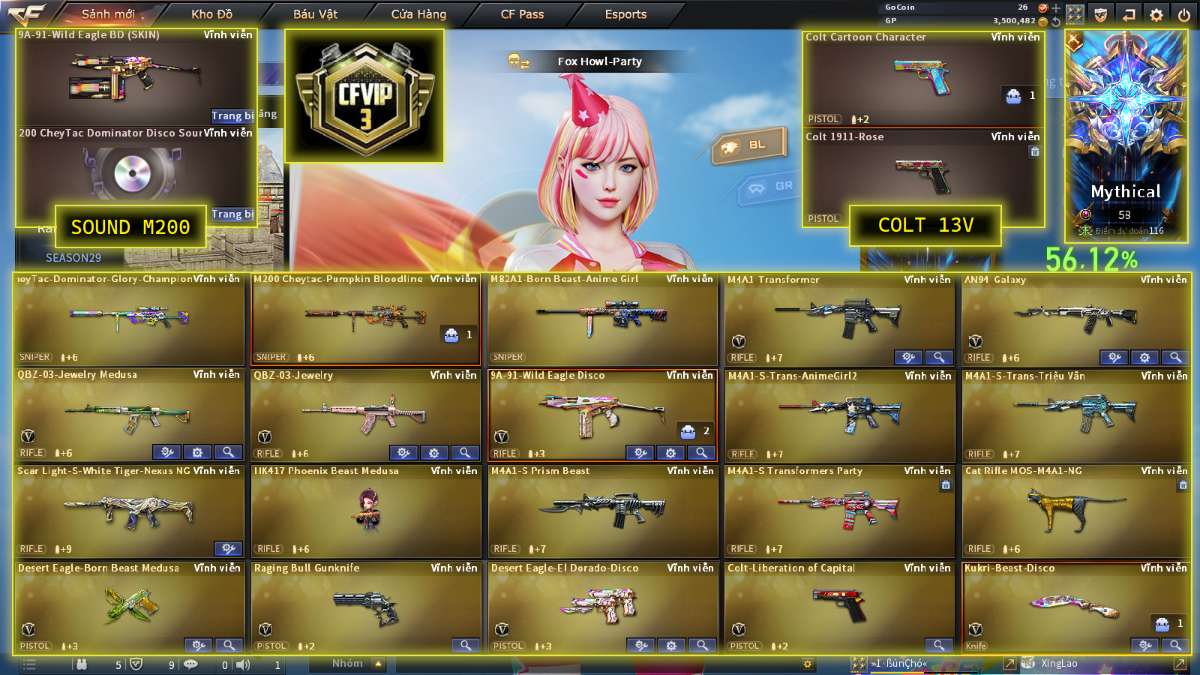 shop acc cf uy tin gia re